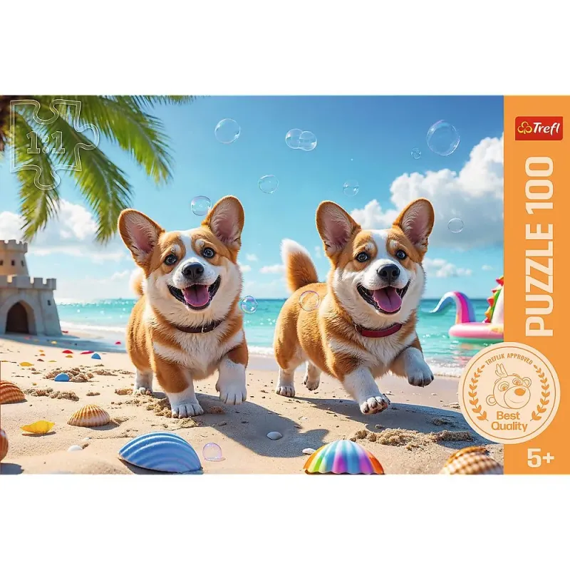 PUZZLE TREFL 100 CĂȚEL CORGI
