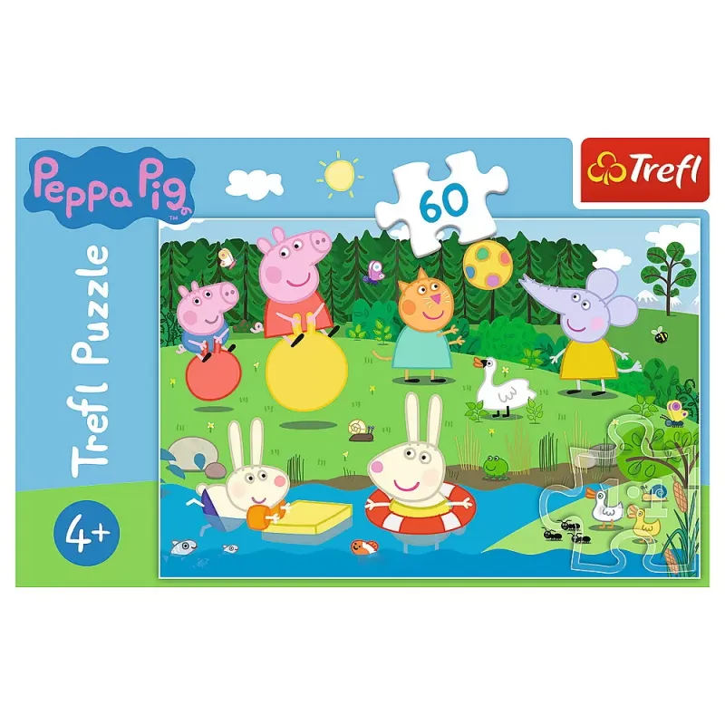 PUZZLE TREFL 60 PEPPA PIG DISTRACTIE IN VACANTA