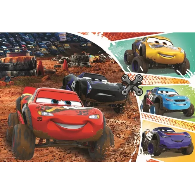 PUZZLE TREFL 60 FULGER MCQUEEN CU PRIETENII