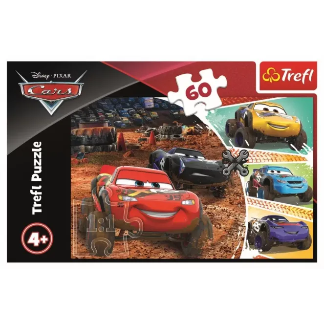 PUZZLE TREFL 60 FULGER MCQUEEN CU PRIETENII