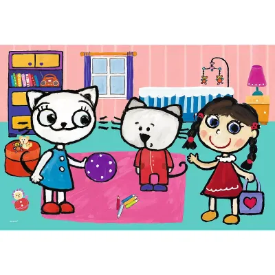 PUZZLE TREFL 60 KICIA KOCIA ȘI PRIETENII