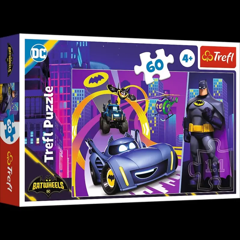 PUZZLE TREFL 60 BATMAN ȘI VEHICULELE LUI