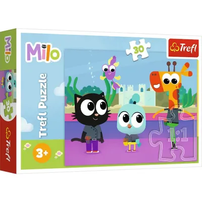 PUZZLE TREFL 30 PLANETA MILO PISICĂ MILO