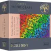 PUZZLE TREFL DIN LEMN 500+1 PIESE FLUTURASII COLORATI