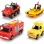 POMPIERUL SAM SET 4 VEHICULE DIN METAL CU BARCA SCARA 1:64