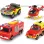 POMPIERUL SAM SET 4 VEHICULE DIN METAL CU ELICOPTER SCARA 1:64