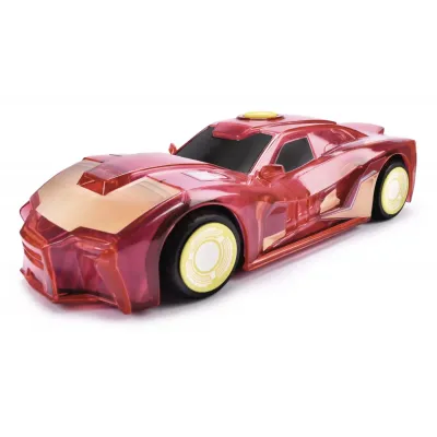 JADA MARVEL MAȘINUȚĂ LIGHT HERO IRON MAN CU SUNETE ȘI LUMINI SCARA 1:32