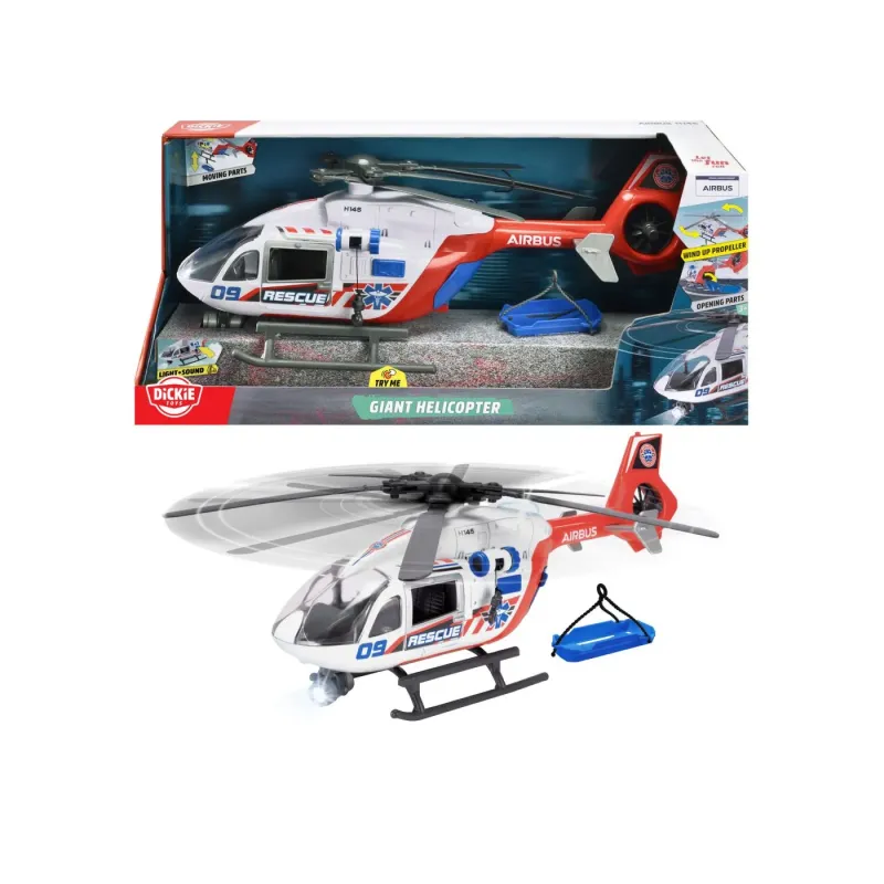 DICKIE ELICOPTER AIRBUS INTERACTIV CU LUMINI ȘI SUNETE 54CM