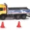DICKIE ECHIPA DE UTILAJE CAMION CU SEMNE DE CIRCULATIE 17CM