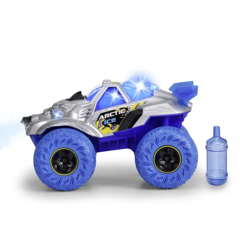 DICKIE MAȘINĂ DE TEREN ARCTIC ICE MONSTER CU LUMINI SUNETE SUSPENSII ȘI FUNCTIE ABUR 25CM