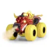 DICKIE MAȘINĂ DE TEREN FLAMING FIRE MONSTER CU LUMINI SUNETE SUSPENSII ȘI FUNCTIE ABUR 25CM