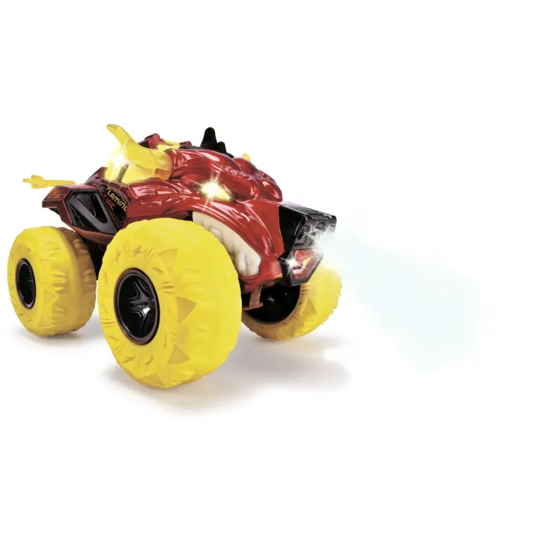 DICKIE MAȘINĂ DE TEREN FLAMING FIRE MONSTER CU LUMINI SUNETE SUSPENSII ȘI FUNCTIE ABUR 25CM