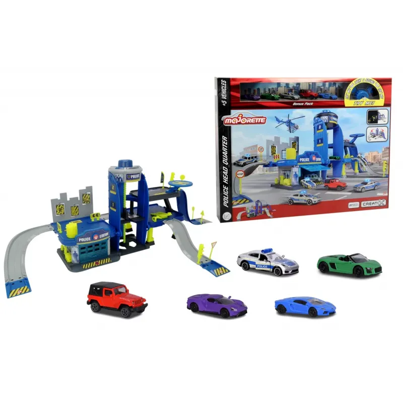 MAJORETTE CREATIX SET SECTIA DE POLITIE CU SUNETE ȘI LUMINI