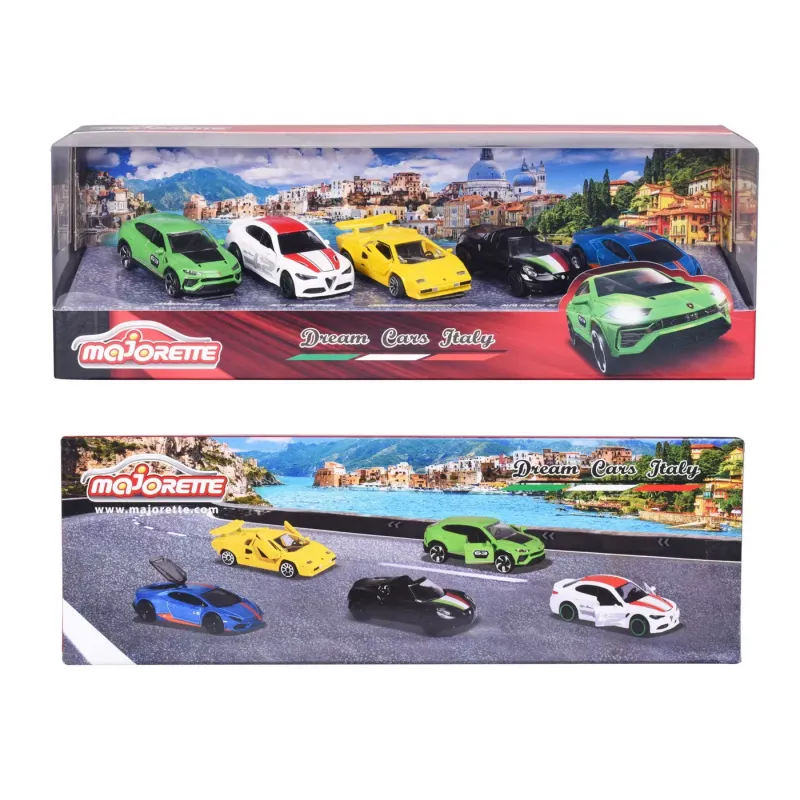 MAJORETTE SET 5 MASINI DIN METAL DREAMS ITALY