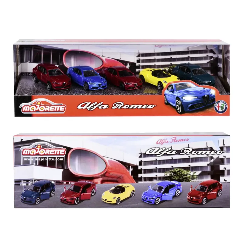 MAJORETTE MASINUTE METALICE SET 5 MASINI ALFA ROMEO