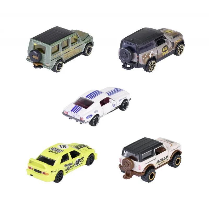 MAJORETTE CASTHEADS SERIES SET 5 MASINUTE SCARA 1:64