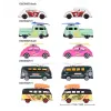 MAJORETTE SET 5 MASINUTE DIN METAL VOLKSWAGEN 7.5CM