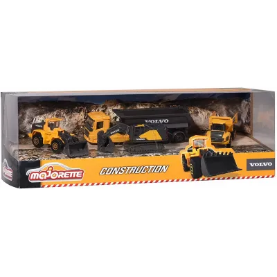MAJORETTE SET 4 MASINUTE METALICE VOLVO 7.5CM