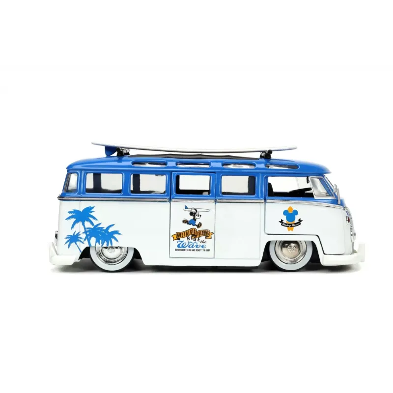 Set figurină + machetă auto Jada - DISNEY Mickey Mouse + Volkswagen T1 BUS [1:24 ]