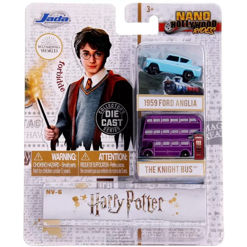 HARRY POTTER2 SET 2 MASINUTE THE KNIGHT BUS ȘI FORD ANGLIA 1959