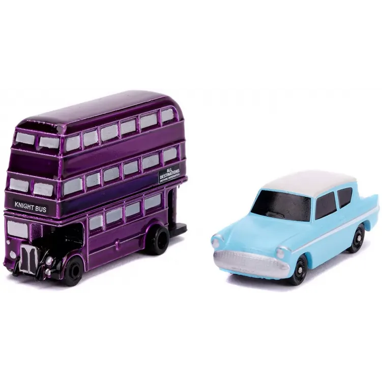 HARRY POTTER2 SET 2 MASINUTE THE KNIGHT BUS ȘI FORD ANGLIA 1959