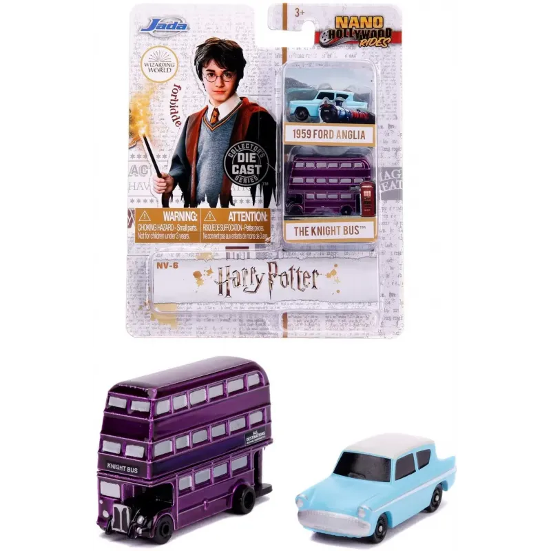 HARRY POTTER2 SET 2 MASINUTE THE KNIGHT BUS ȘI FORD ANGLIA 1959