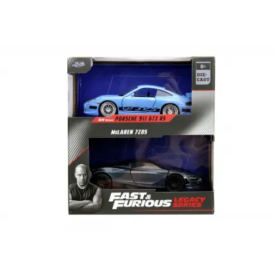 Set machete auto Jada - FAST AND FURIOUS LEGACY Porsche 911 GT3 RS + McLaren 720S [1:32]