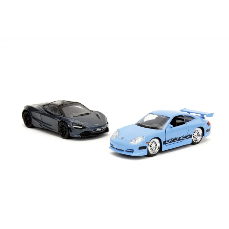 Set machete auto Jada - FAST AND FURIOUS LEGACY Porsche 911 GT3 RS + McLaren 720S [1:32]