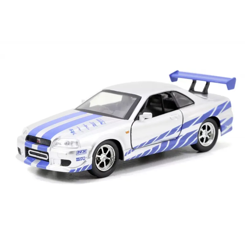 Set machete auto Jada -  FAST AND FURIOUS Nissan Skyline GTR R34 / Mitsubishi Lancer Evolution IX (Brian / Sean) [1:32]