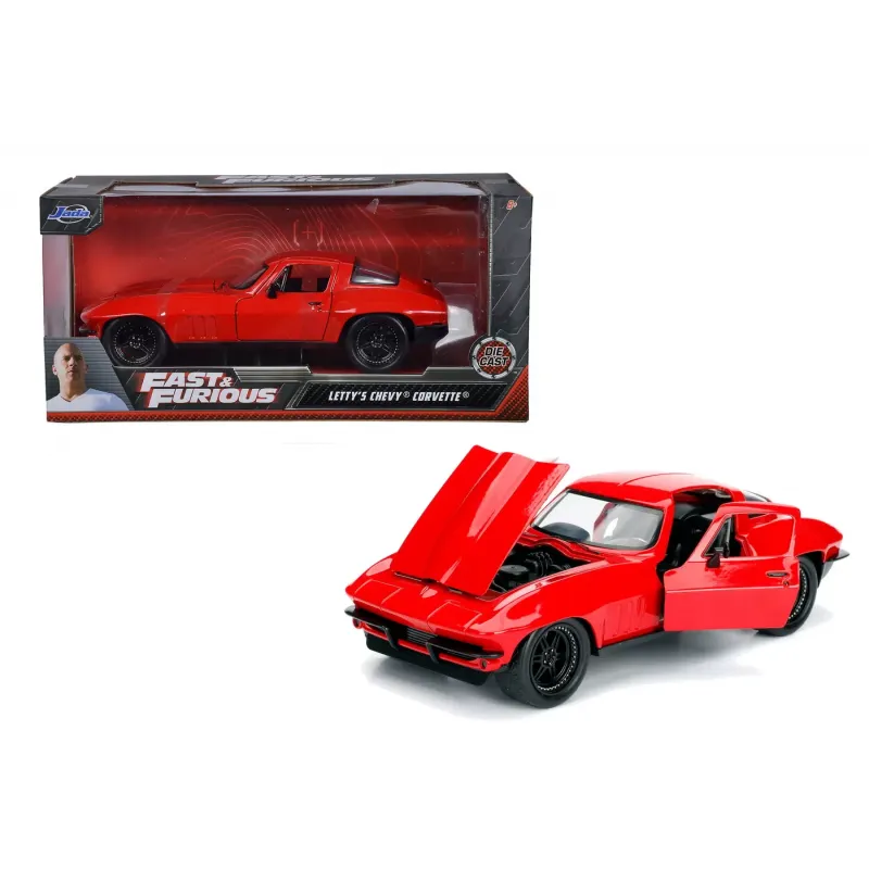 Machetă auto Jada - FAST AND FURIOUS 1966 CHEVY CORVETTE (Letty) [1:24]