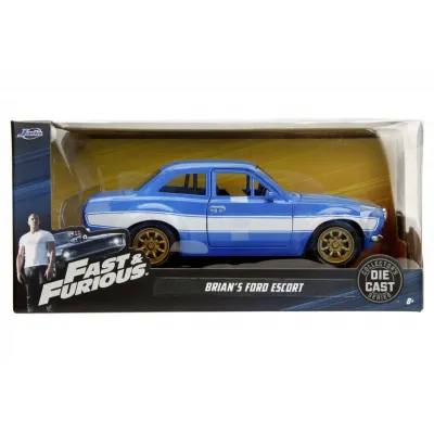 Machetă auto Jada - FAST AND FURIOUS Ford Escort (Brian) [1:24]