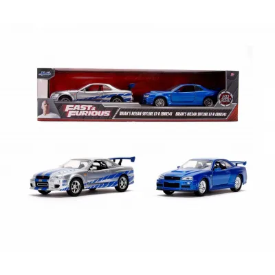 Set machete auto Simba - FAST & FURIOUS NISSAN SKYLINE GT-R BNR34 (Brian) [1:32]