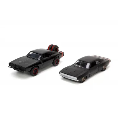 Set machete auto Jada - FAST AND FURIOUS Dodge Charger RT ȘI Dodge Charger Widebody (Dom) [1:32]