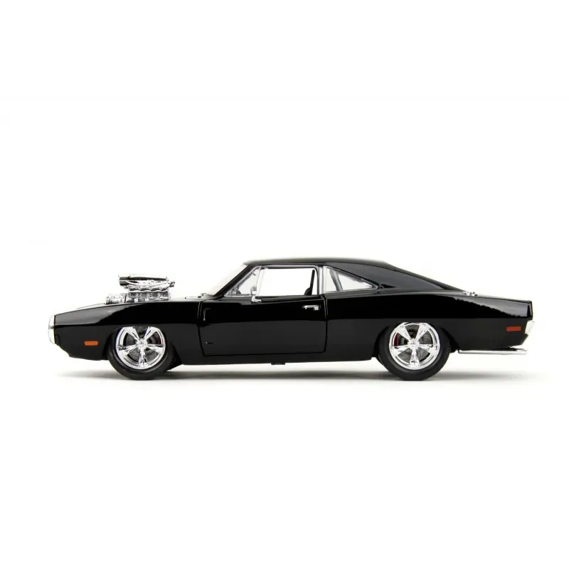 Set figurină + machetă auto Jada - FAST AND FURIOUS Dom + Dodge Charger 1970 [1:24]