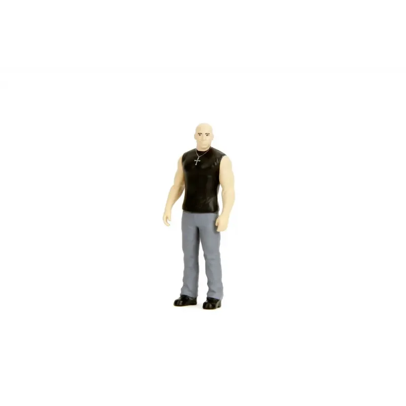 Set figurină + machetă auto Jada - FAST AND FURIOUS Dom + Dodge Charger 1970 [1:24]