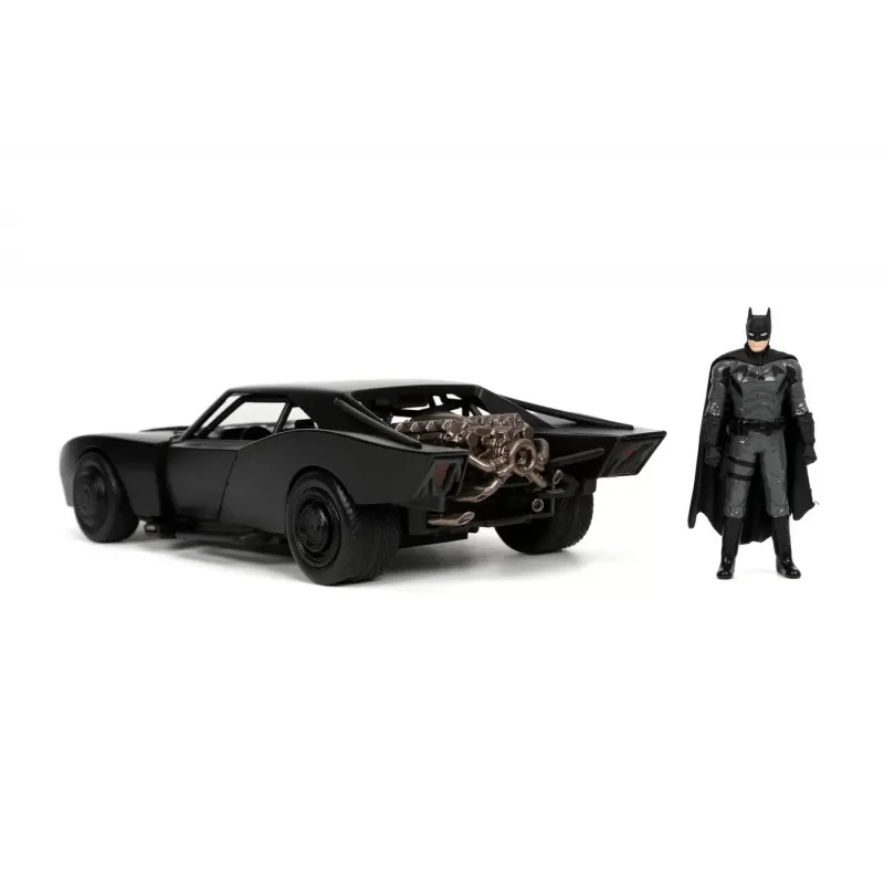 Set figurină + machetă auto Jada - DC Comics - Batman + Batmobile [1:24]