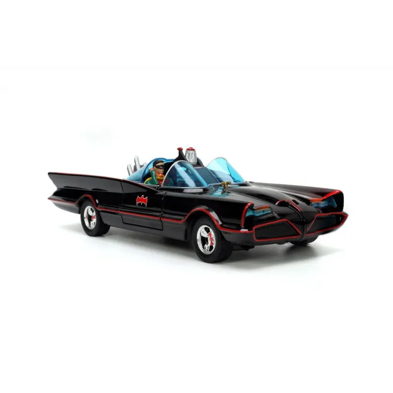 JADA BATMAN SET MAȘINUȚĂ METALICĂ BATMOBILE  1:24 ȘI 4 FIGURINE