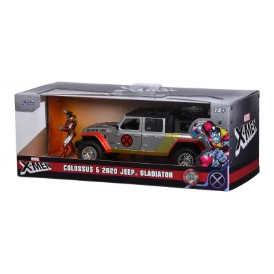 Set figurină + machetă auto Jada - MARVEL Colossus +  JEEP Gladiator [1:32] 