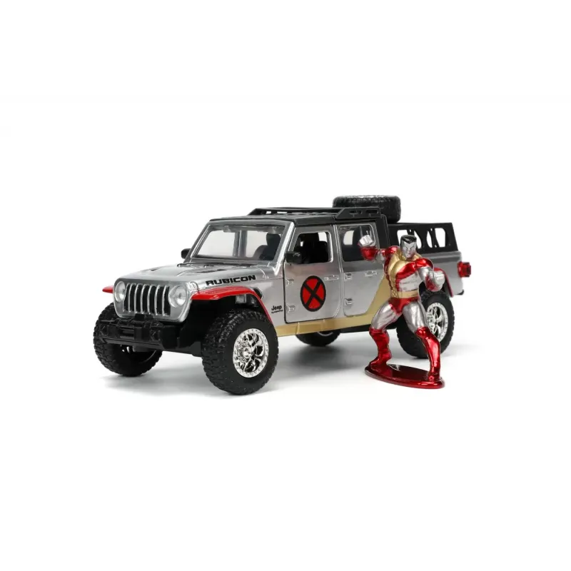 Set figurină + machetă auto Jada - MARVEL Colossus +  JEEP Gladiator [1:32]