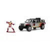 Set figurină + machetă auto Jada - MARVEL Colossus +  JEEP Gladiator [1:32]