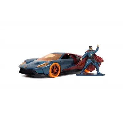 Set figurină + machetă auto Jada - Doctor Strange + FORD GT [1:32] 