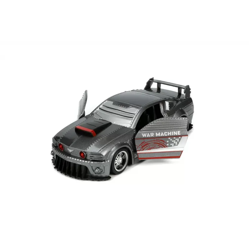 Set figurină + machetă auto Jada - MARVEL War Machine + Ford Mustang [1:32]