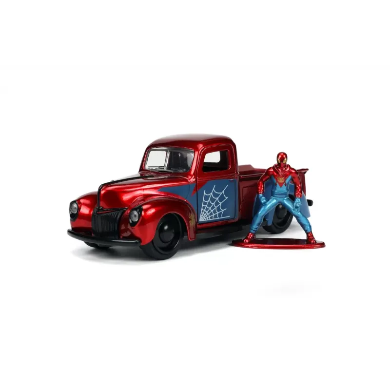 Set figurină + machetă auto Jada - MARVEL Spiderman + FORD PICK UP [1:32]