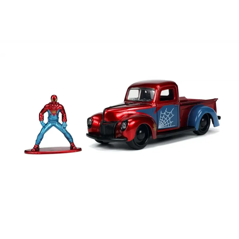 Set figurină + machetă auto Jada - MARVEL Spiderman + FORD PICK UP [1:32]