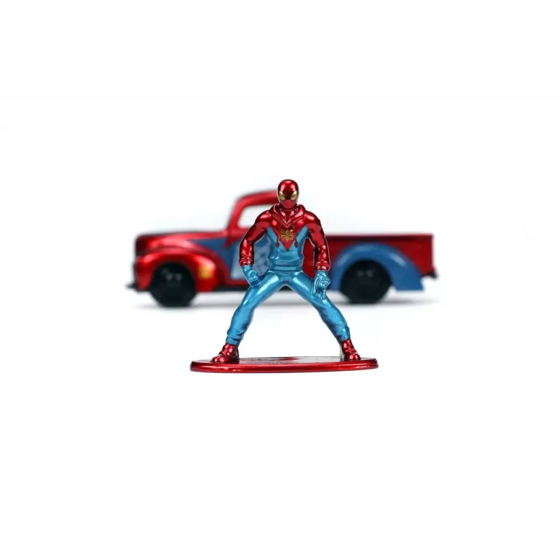 Set figurină + machetă auto Jada - MARVEL Spiderman + FORD PICK UP [1:32]