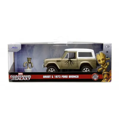 Set figurină + machetă auto Jada - MARVEL Groot + FORD Bronco 