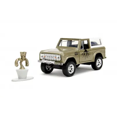 Set figurină + machetă auto Jada - MARVEL Groot + FORD Bronco 