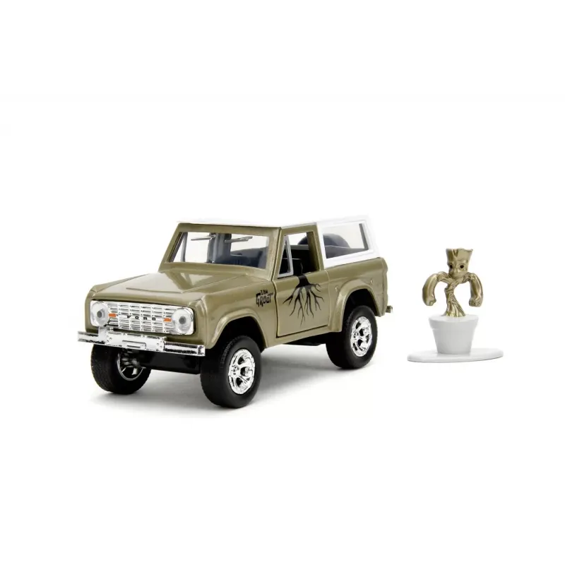 Set figurină + machetă auto Jada - MARVEL Groot + FORD Bronco