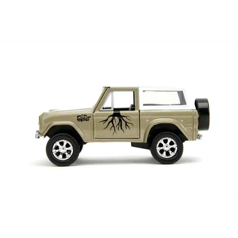 Set figurină + machetă auto Jada - MARVEL Groot + FORD Bronco
