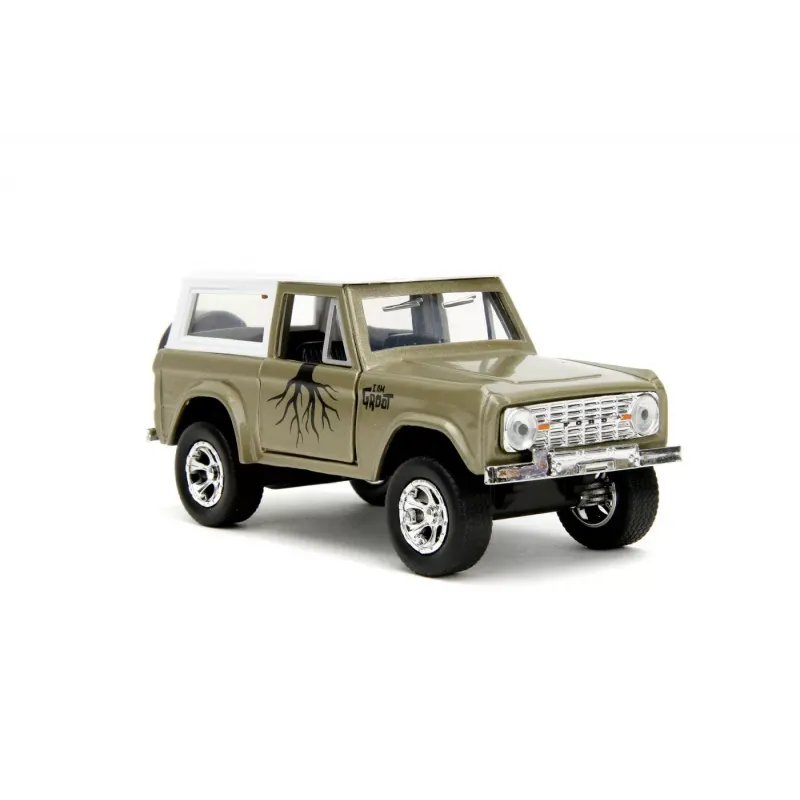 Set figurină + machetă auto Jada - MARVEL Groot + FORD Bronco